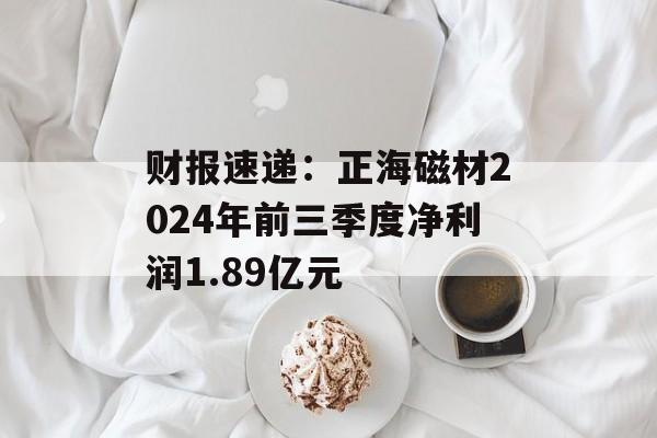 财报速递：正海磁材2024年前三季度净利润1.89亿元