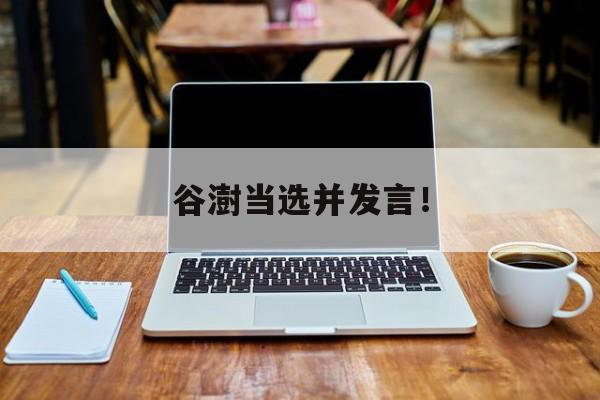 谷澍当选并发言！