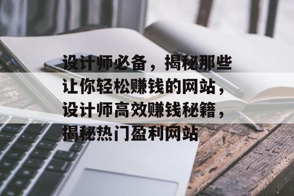 设计师必备，揭秘那些让你轻松赚钱的网站，设计师高效赚钱秘籍，揭秘热门盈利网站