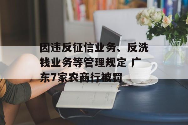 因违反征信业务、反洗钱业务等管理规定 广东7家农商行被罚