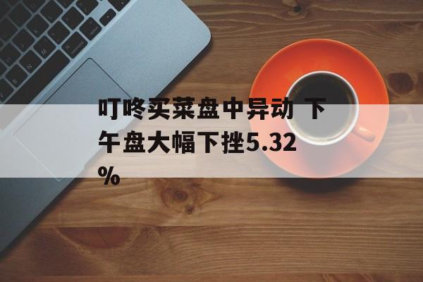 叮咚买菜盘中异动 下午盘大幅下挫5.32%