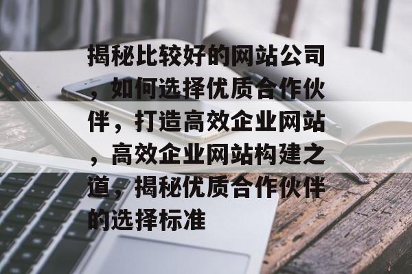 揭秘比较好的网站公司，如何选择优质合作伙伴，打造高效企业网站，高效企业网站构建之道，揭秘优质合作伙伴的选择标准