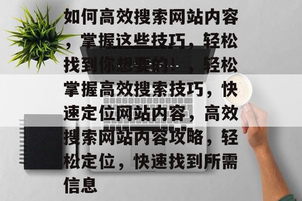 如何高效搜索网站内容，掌握这些技巧，轻松找到你想要的！，轻松掌握高效搜索技巧，快速定位网站内容，高效搜索网站内容攻略，轻松定位，快速找到所需信息