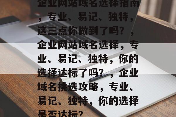 企业网站域名选择指南，专业、易记、独特，这三点你做到了吗？，企业网站域名选择，专业、易记、独特，你的选择达标了吗？，企业域名挑选攻略，专业、易记、独特，你的选择是否达标？