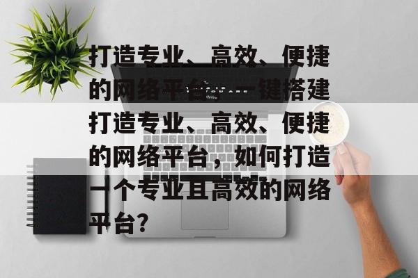 打造专业、高效、便捷的网络平台，一键搭建打造专业、高效、便捷的网络平台，如何打造一个专业且高效的网络平台？