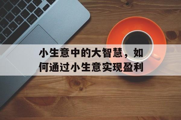 小生意中的大智慧，如何通过小生意实现盈利