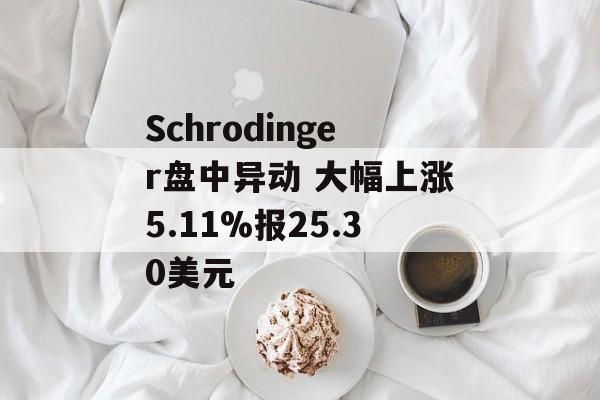 Schrodinger盘中异动 大幅上涨5.11%报25.30美元