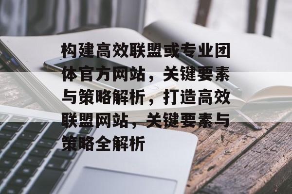 构建高效联盟或专业团体官方网站，关键要素与策略解析，打造高效联盟网站，关键要素与策略全解析