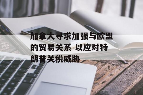 加拿大寻求加强与欧盟的贸易关系 以应对特朗普关税威胁