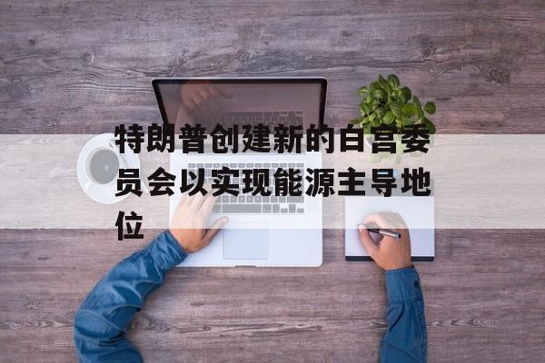 特朗普创建新的白宫委员会以实现能源主导地位