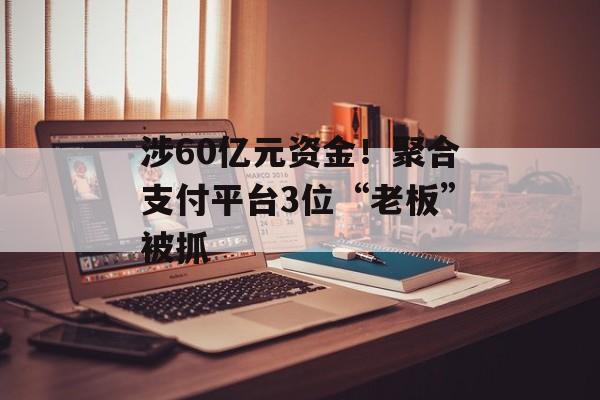 涉60亿元资金！聚合支付平台3位“老板”被抓