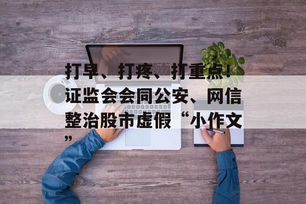 打早、打疼、打重点！证监会会同公安、网信整治股市虚假“小作文”