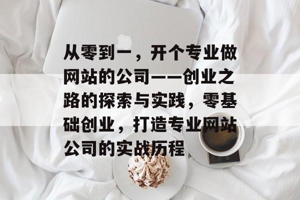 从零到一，开个专业做网站的公司——创业之路的探索与实践，零基础创业，打造专业网站公司的实战历程