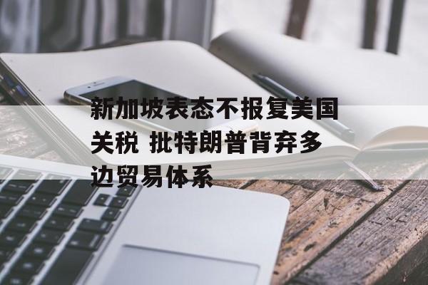 新加坡表态不报复美国关税 批特朗普背弃多边贸易体系