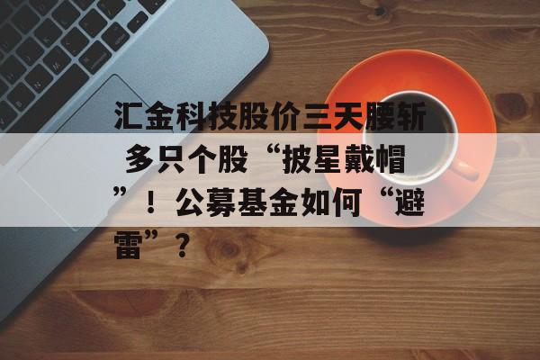 汇金科技股价三天腰斩 多只个股“披星戴帽”！公募基金如何“避雷”？