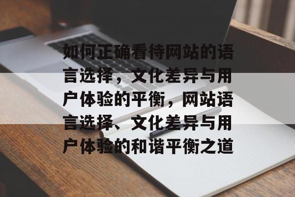 如何正确看待网站的语言选择，文化差异与用户体验的平衡，网站语言选择、文化差异与用户体验的和谐平衡之道