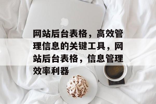 网站后台表格，高效管理信息的关键工具，网站后台表格，信息管理效率利器