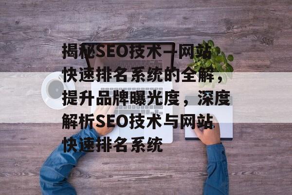 揭秘SEO技术—网站快速排名系统的全解，提升品牌曝光度，深度解析SEO技术与网站快速排名系统