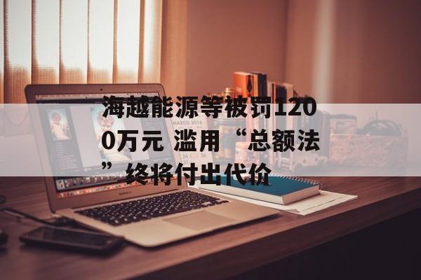 海越能源等被罚1200万元 滥用“总额法”终将付出代价