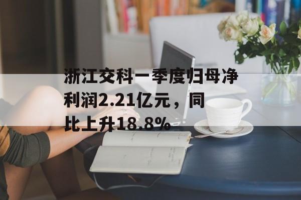 浙江交科一季度归母净利润2.21亿元，同比上升18.8%