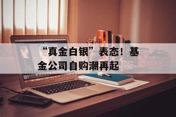“真金白银”表态！基金公司自购潮再起