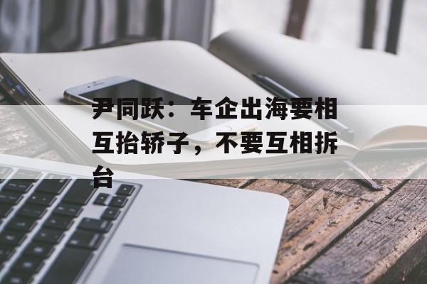 尹同跃：车企出海要相互抬轿子，不要互相拆台