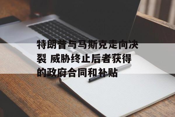 特朗普与马斯克走向决裂 威胁终止后者获得的政府合同和补贴