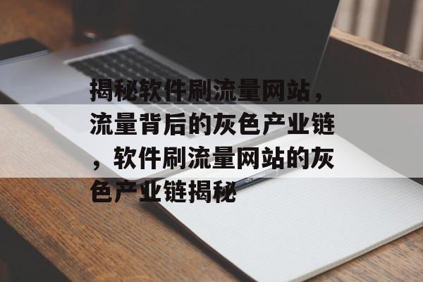揭秘软件刷流量网站，流量背后的灰色产业链，软件刷流量网站的灰色产业链揭秘