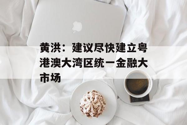 黄洪：建议尽快建立粤港澳大湾区统一金融大市场