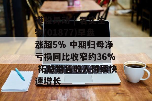 港股异动 | 君实生物(01877)早盘涨超5% 中期归母净亏损同比收窄约36% 拓益销售收入持续快速增长